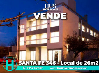 SANTA FE 346 (entre Cordoba y Pueyrredon). Local de 26m2
