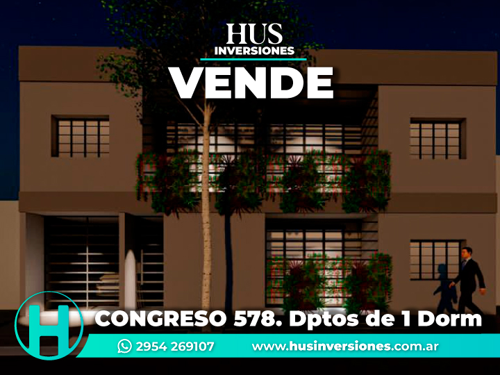 CONGRESO 578 (entre Luther King y Constituyentes). Dptos de 1 Dormitorio 