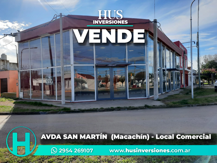 AVDA SAN MARTÍN y PAMPA (Macachín). Local Comercial de 212m2