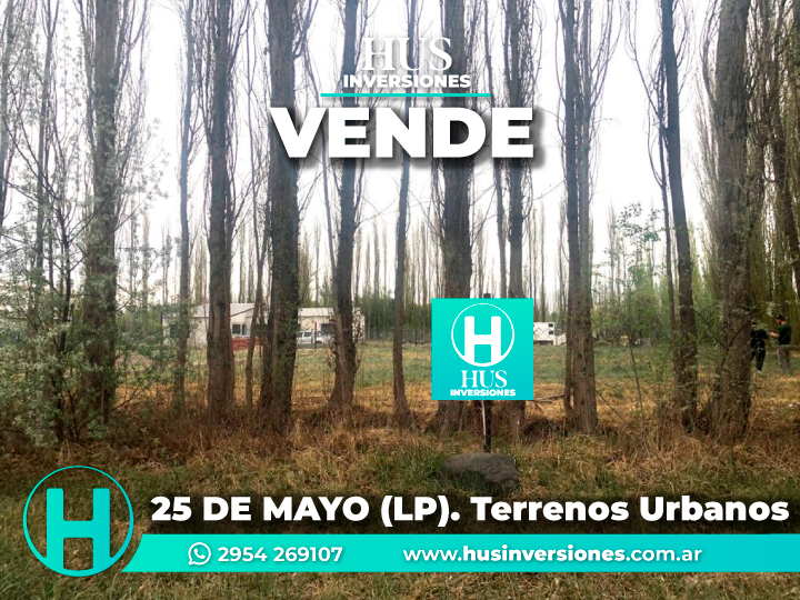 25 DE MAYO (LP). Terrenos Urbanos