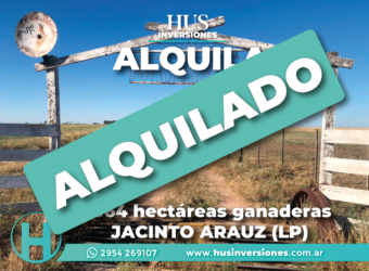 JACINTO ARAUZ (LP). 364 hectáreas ganaderas
