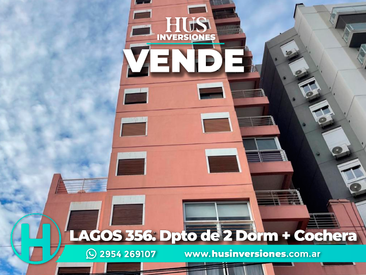 LAGOS 356. Dpto de 2 Dorm + Cochera
