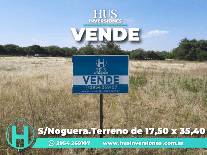 S/Noguera. Terreno de 17,50 x 35,40