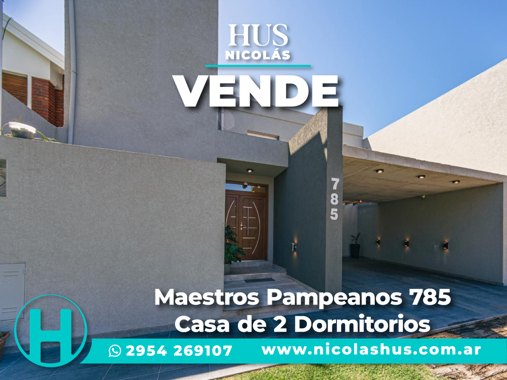 Maestros Pampeanos 785 Casa de 2 Dormitorios