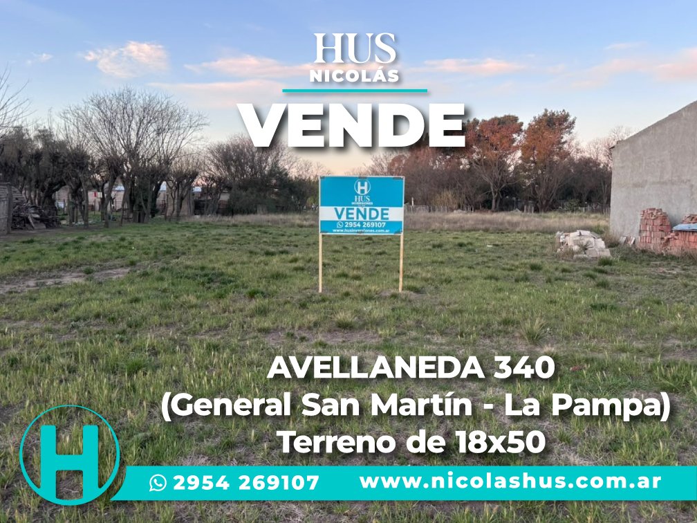 AVELLANEDA 340 Terreno de 18×50 (General San Martín – La Pampa)